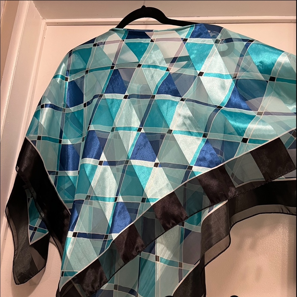 Two one-size fits all shawls